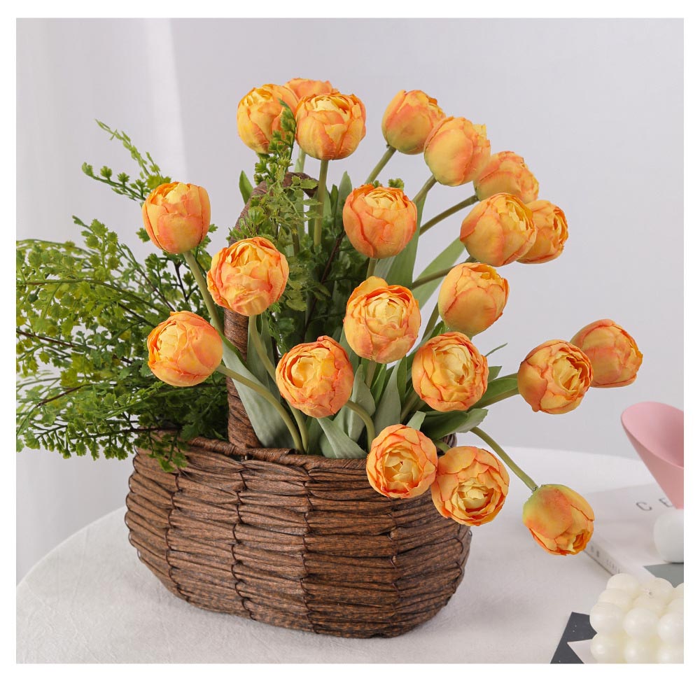 Edged tulip artificial flower shooting props