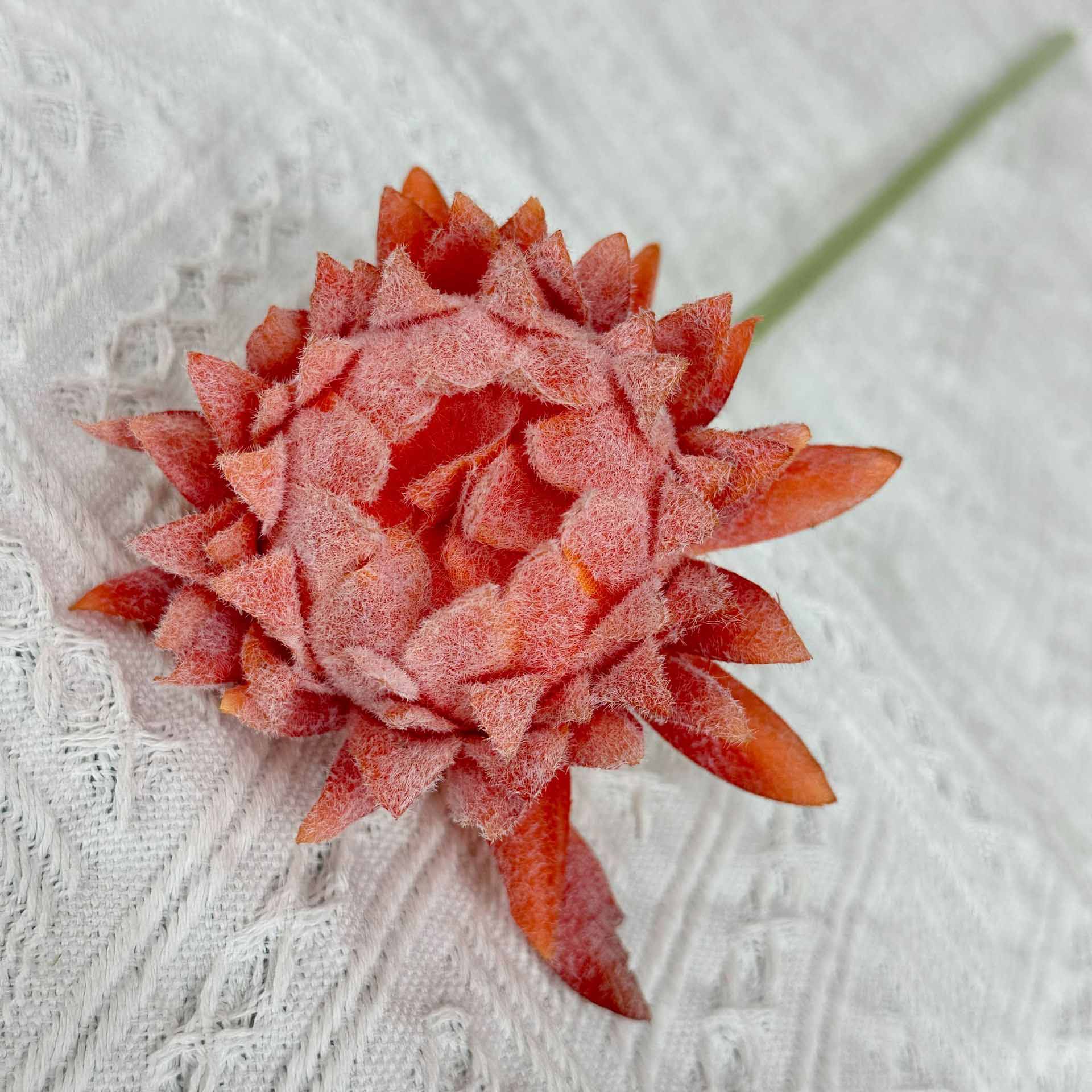 Artificial Thistle flower Orange