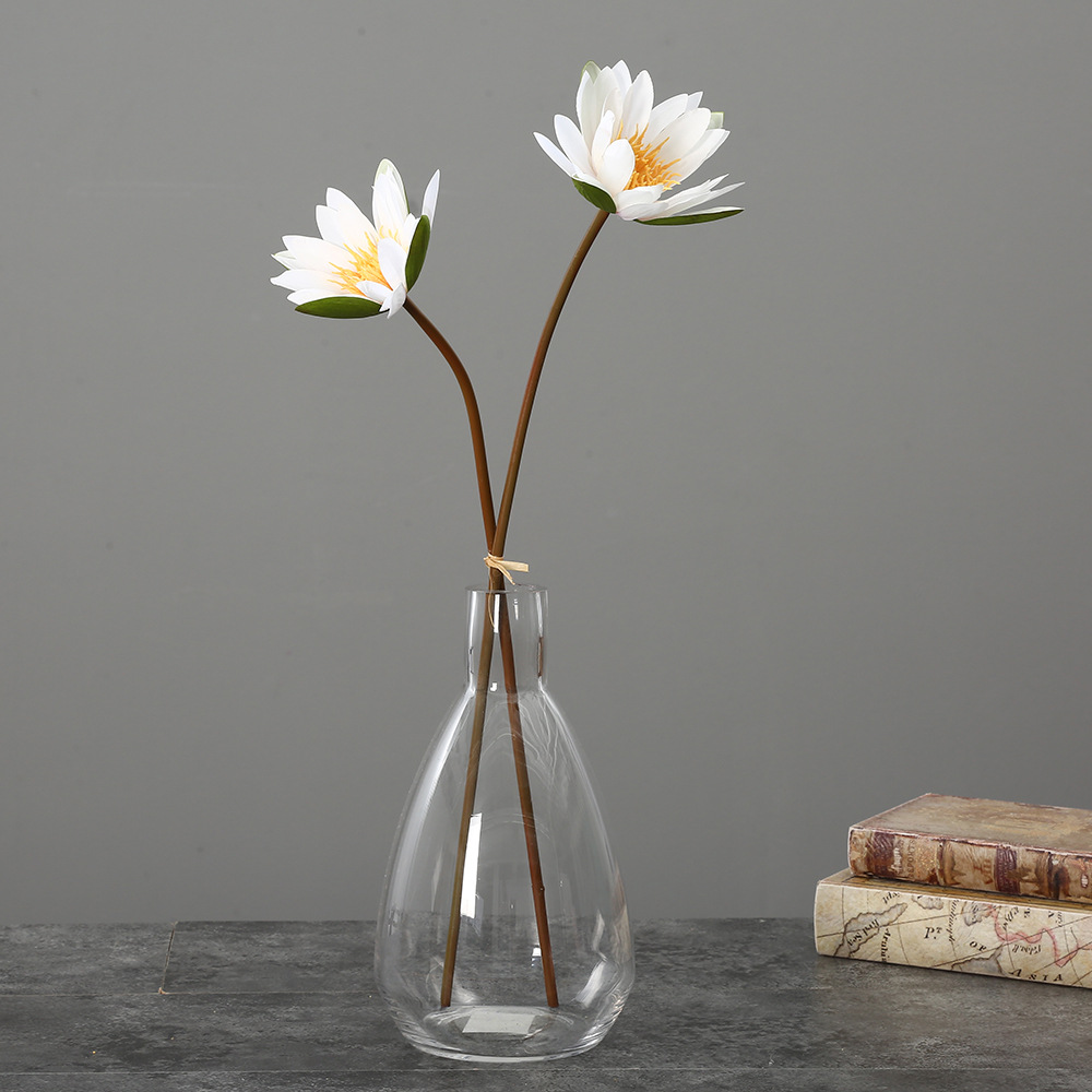 Artificial flower water lily  arrangement White