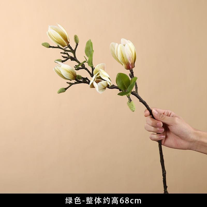 High imitation film feel magnolia imitation flower  Green