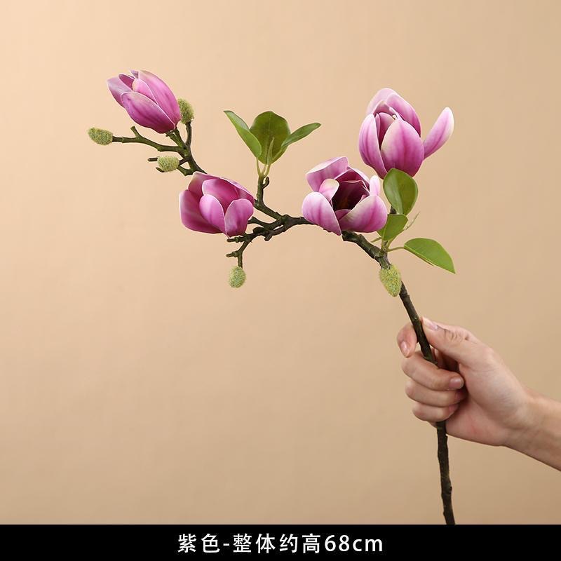 High imitation film feel magnolia imitation flower  Purple