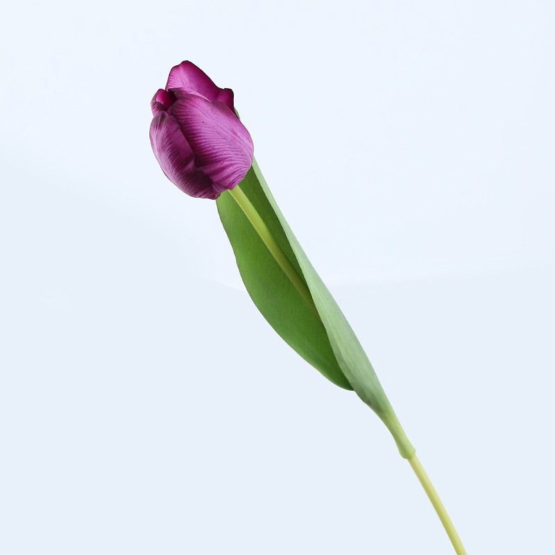 Feel moisturizing tulip artificial flower Color:Purple