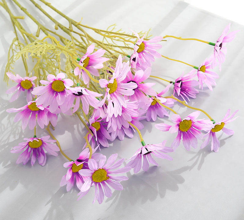 Small daisy Fake Flower Artificial Dutch chrysanthemum Color:Purple