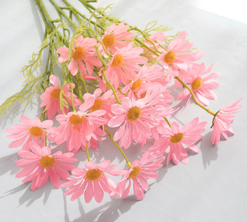 Small daisy Fake Flower Artificial Dutch chrysanthemum Color:Pink