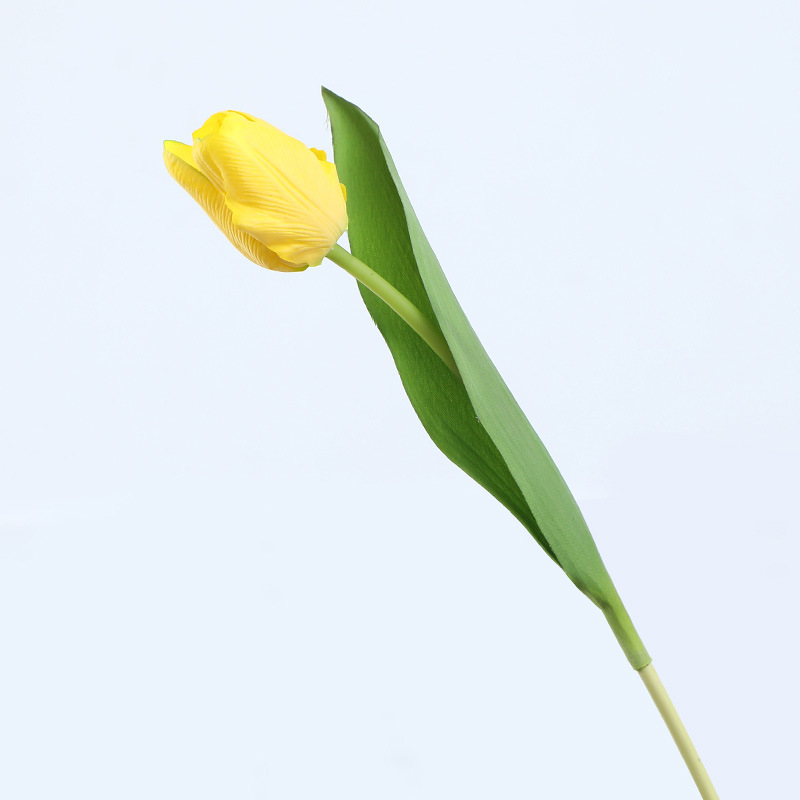 Feel moisturizing tulip artificial flower Color:Yellow