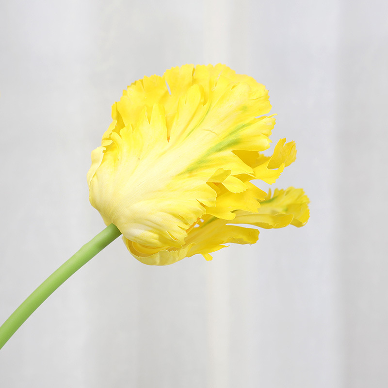 parrot tulip artificial flower ation Color:Yellow