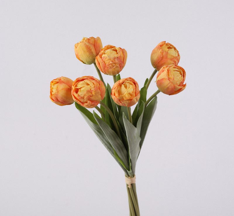 Edged tulip artificial flower shooting props Color:Yellow