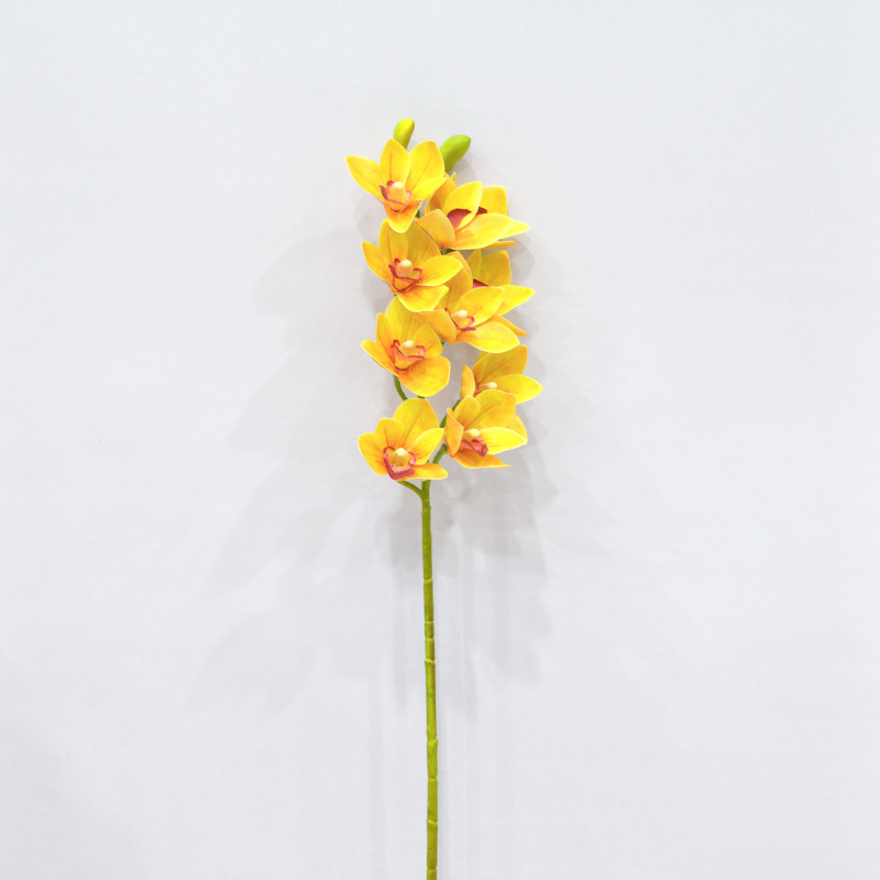 3D printed Cymbidium artificial flowers arrangement Yellow