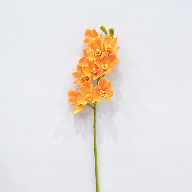 3D printed Cymbidium artificial flowers arrangement Color:Orange