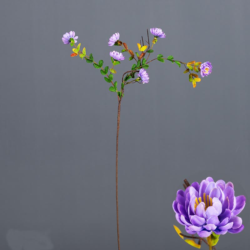 Artificial Small daisy wild fun flower single chrysanthemum Color:Purple