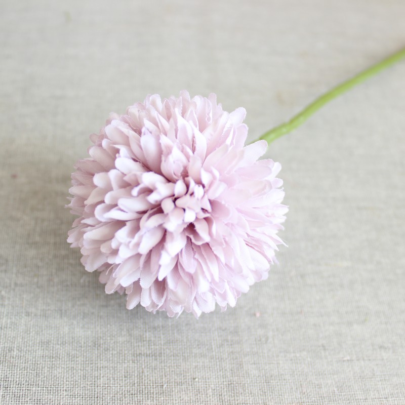 Ping-pong chrysanthemum artificial flower dandelion trumpet thorn ball Color:Light Purple