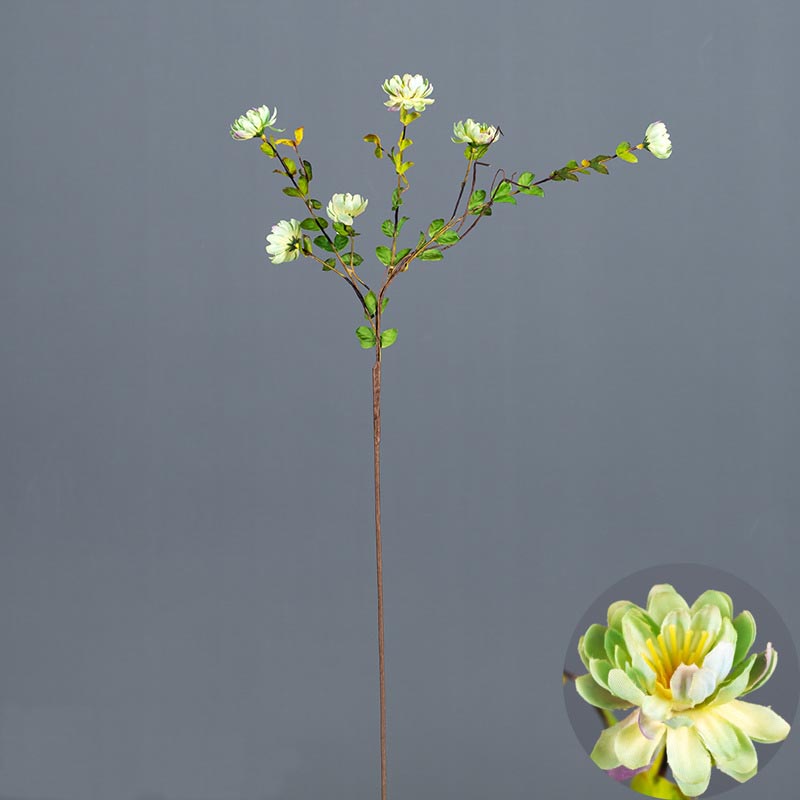 Artificial Small daisy wild fun flower single chrysanthemum Color:Green