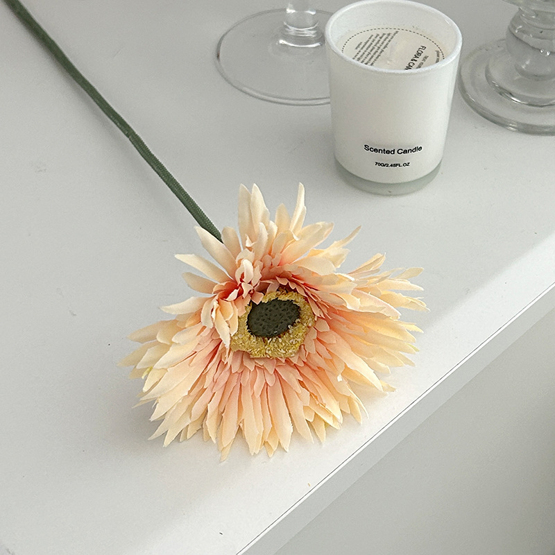 gerbera artificial flowers simple brushed daisy eternal flower Pink