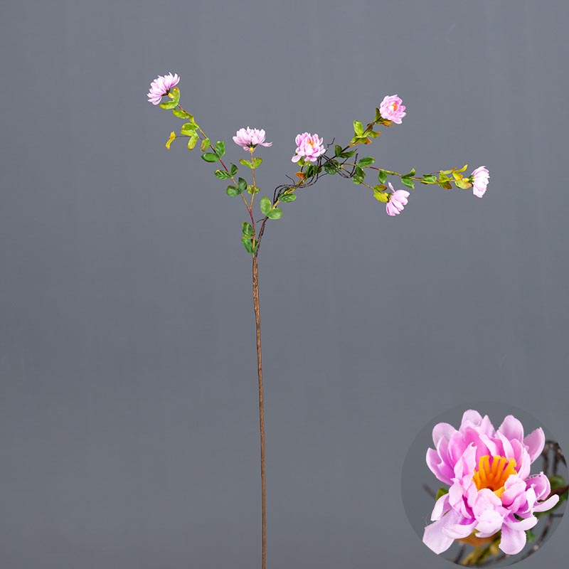 Artificial Small daisy wild fun flower single chrysanthemum Color:Pink