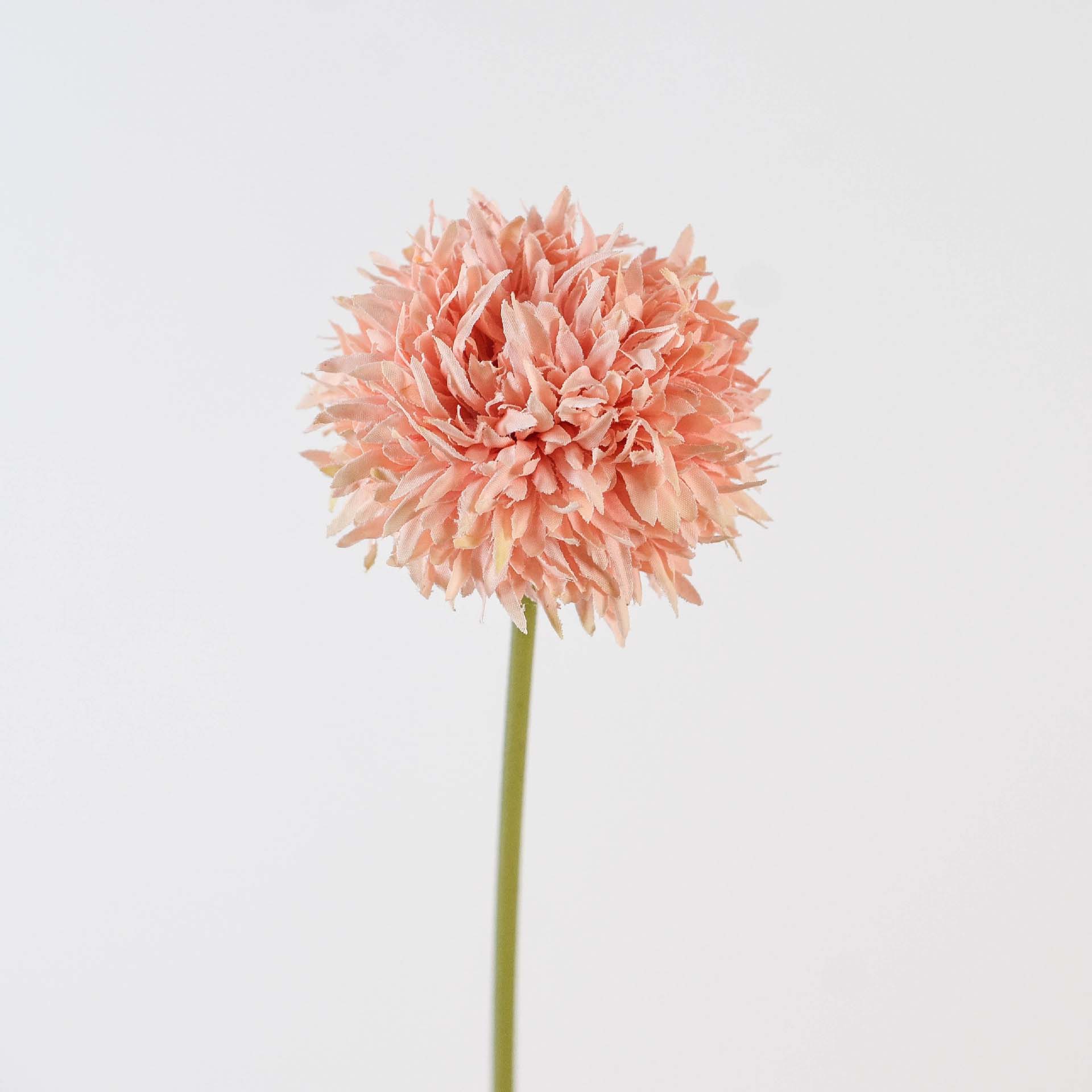 Single brushed ball chrysanthemum artificial flower fake flower Pink