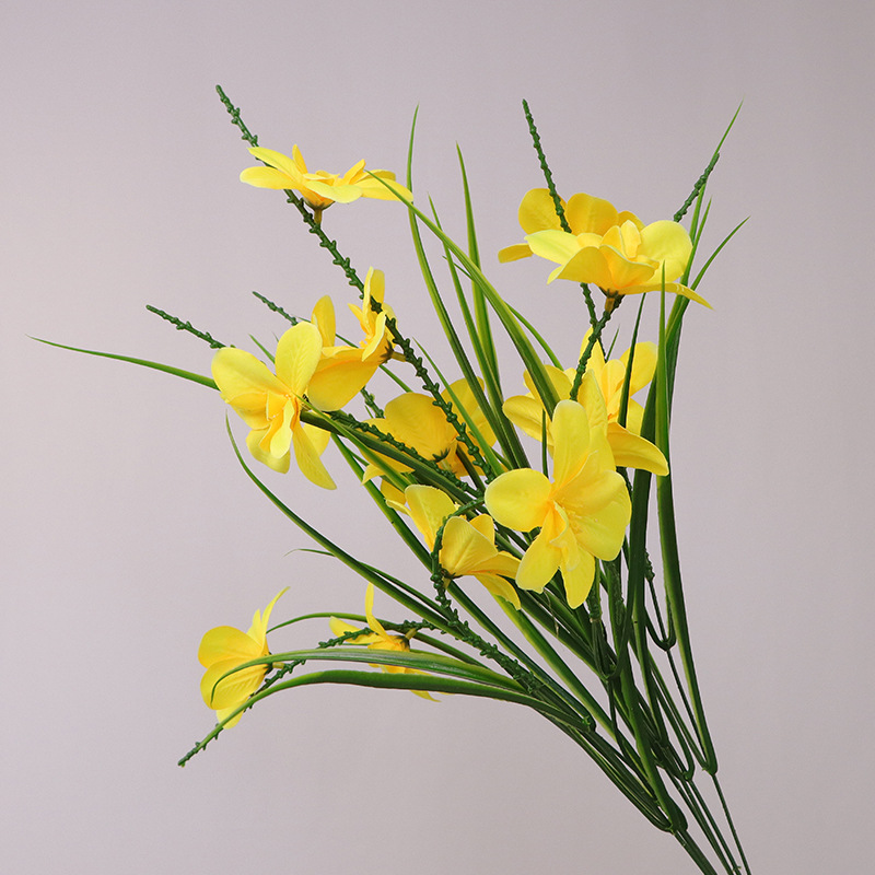 Simulated flower freesia   garden landscaping to create floral styling Color:Yellow