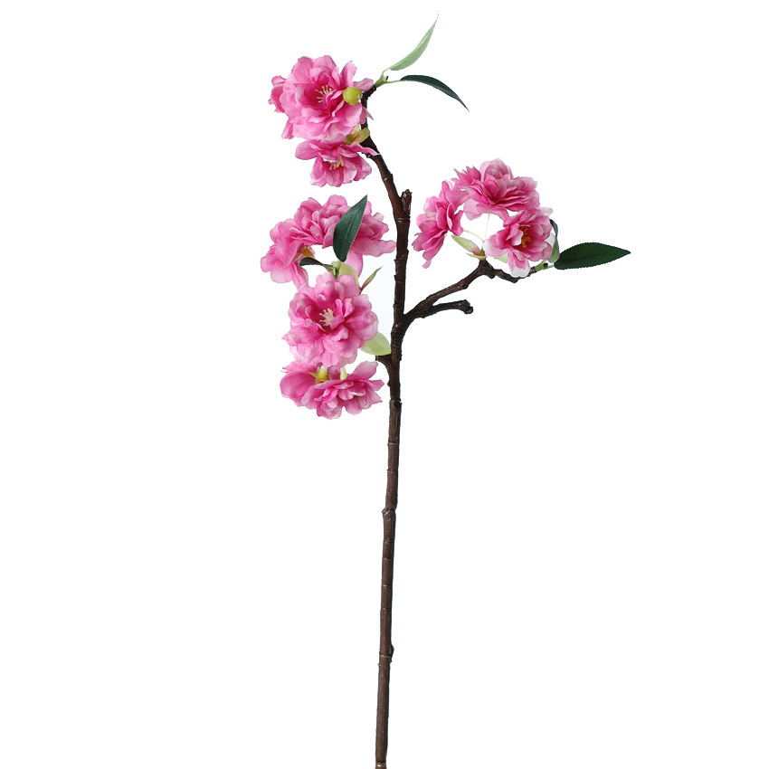 artificial cherry blossoms, simulated double cherry blossoms Fuchsia