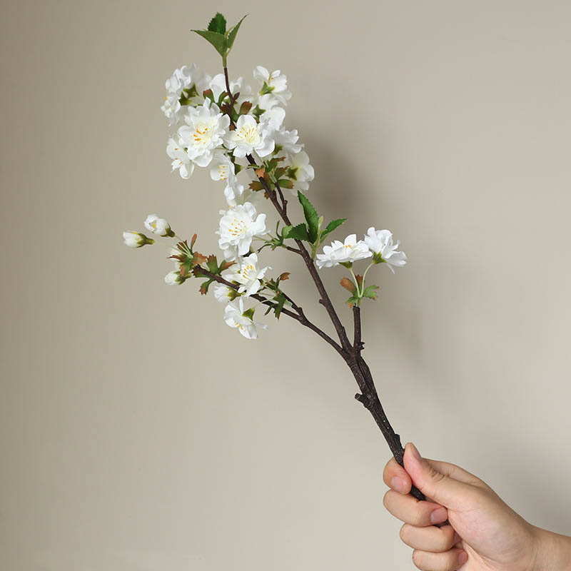 Nordic artificial dead branch cherry blossom White