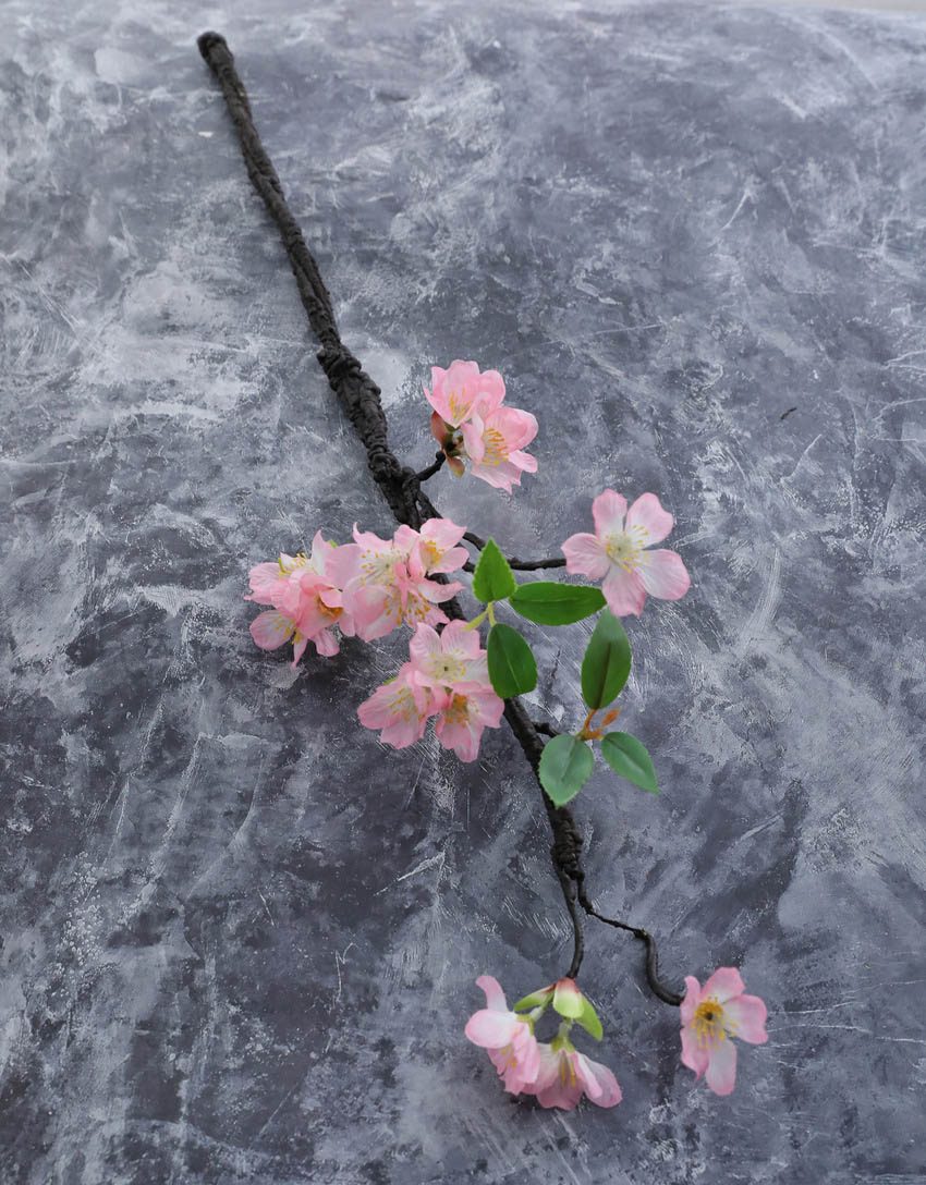 Artificial flower foam branch small cherry blossom Pink