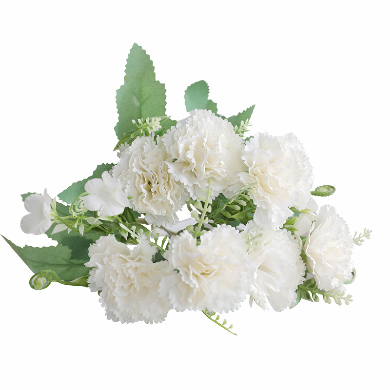 Mother's Day Artificial Carnation Flower Color:White