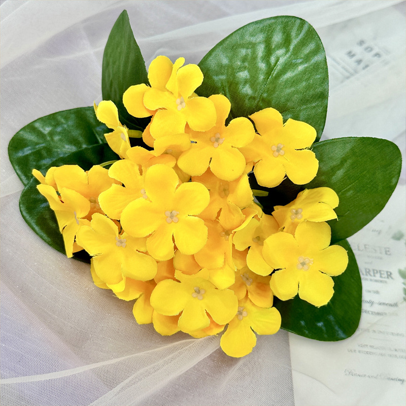 Artificial violet European-style home landscaping flower Color:Yellow