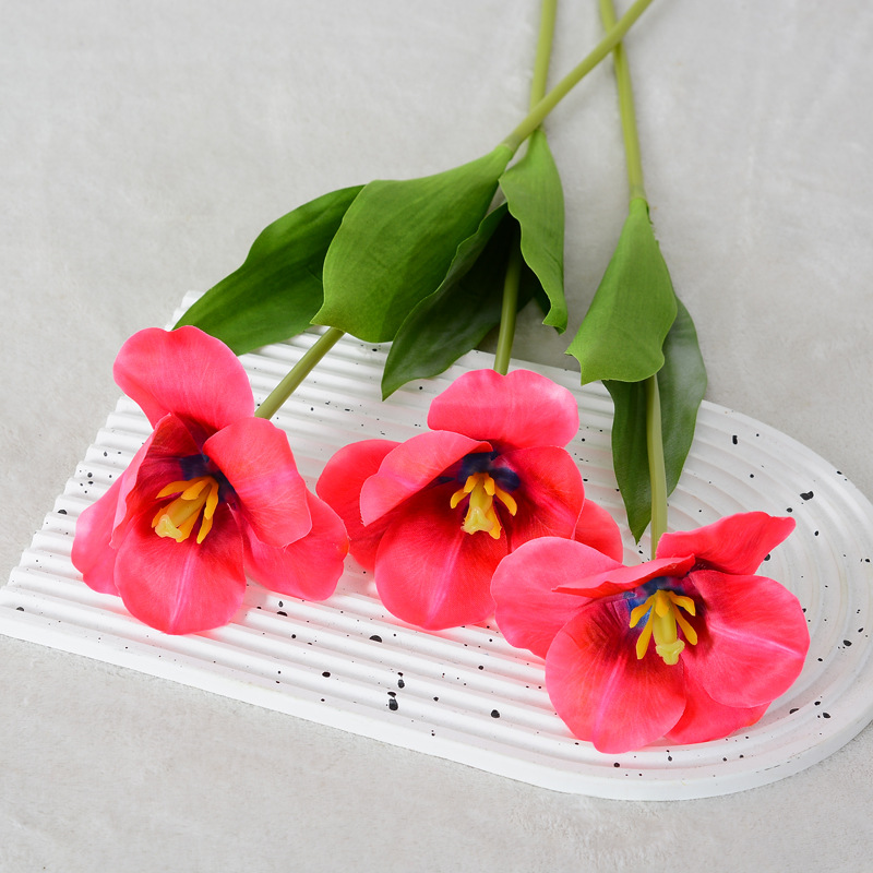 Tulip artificial flower large flower tulip Red