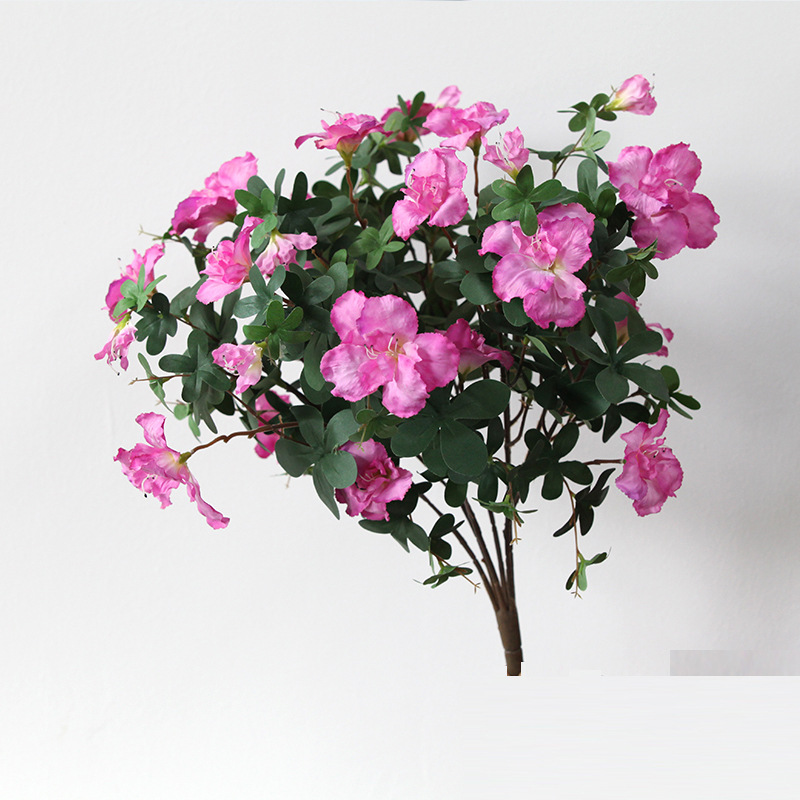 Simulated Rhododendron  artificial flowers Purple