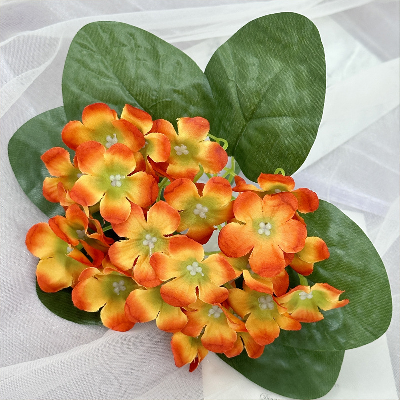 Artificial violet European-style home landscaping flower Orange