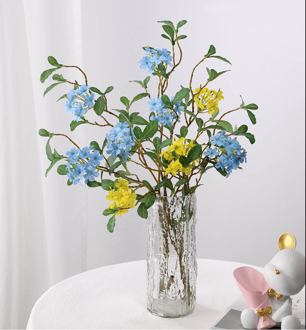 Artificial flower blue snowflake