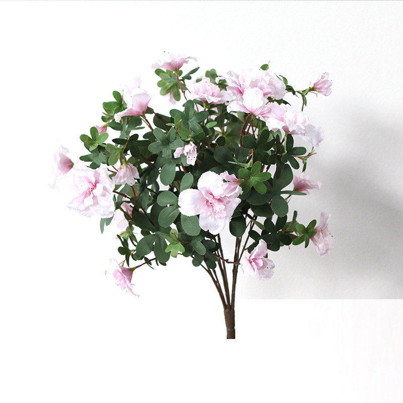 Simulated Rhododendron  artificial flowers Pink