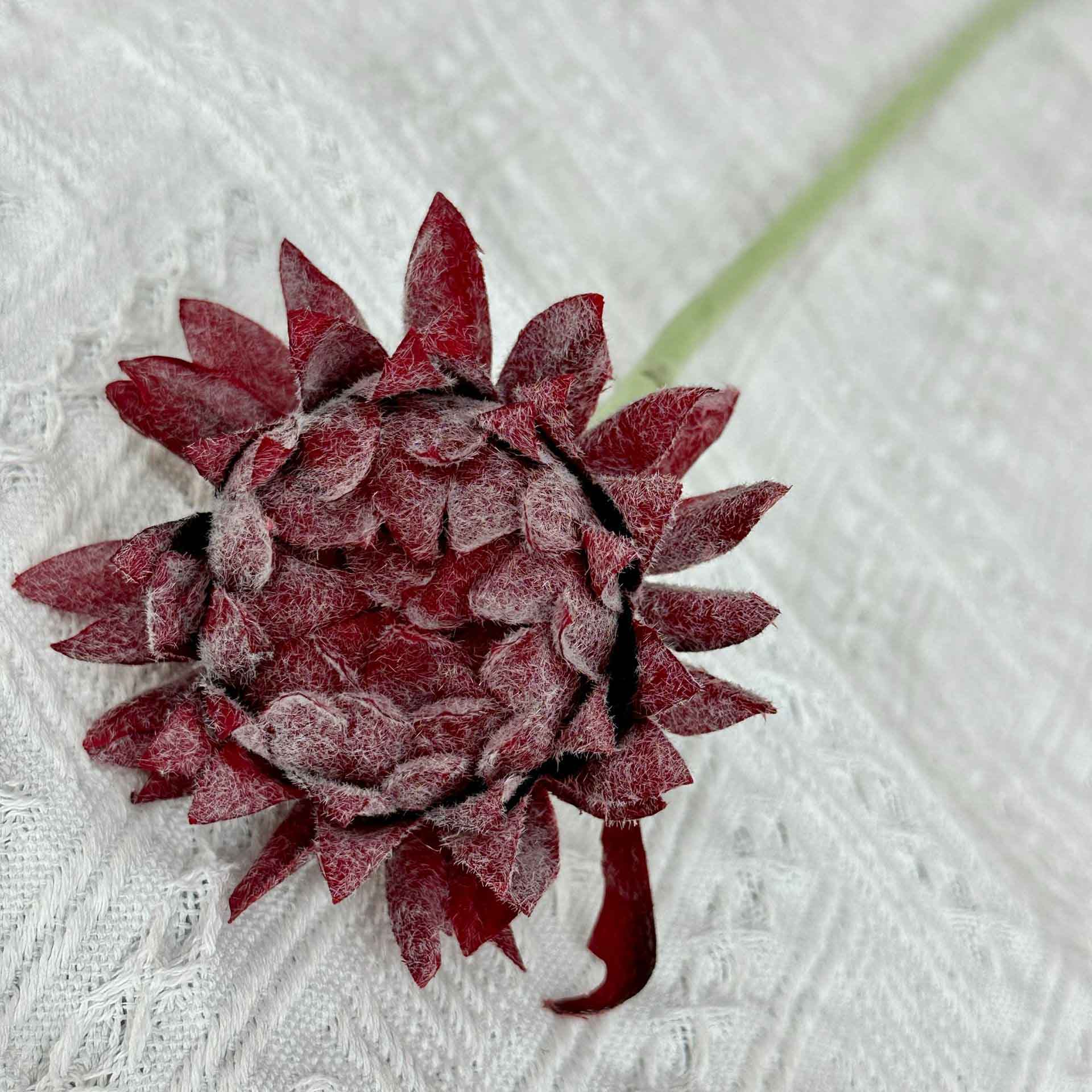 Artificial Thistle flower Red