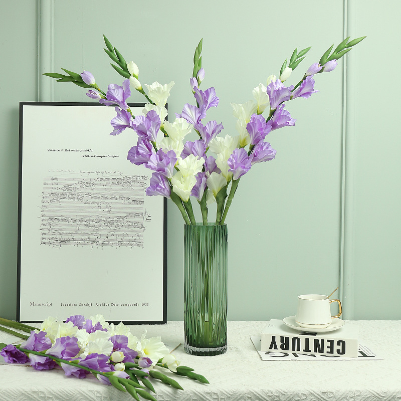 orchid gladioli artificial flower light