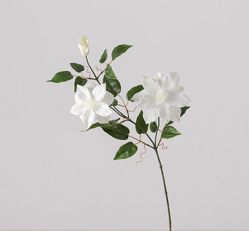 Film clematis artificial flowers, home living room White