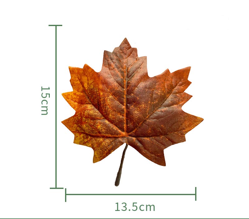 Artificial Canadian Maple Leaf Halloween Photo Props Fake Maple Leaf Color:Coral