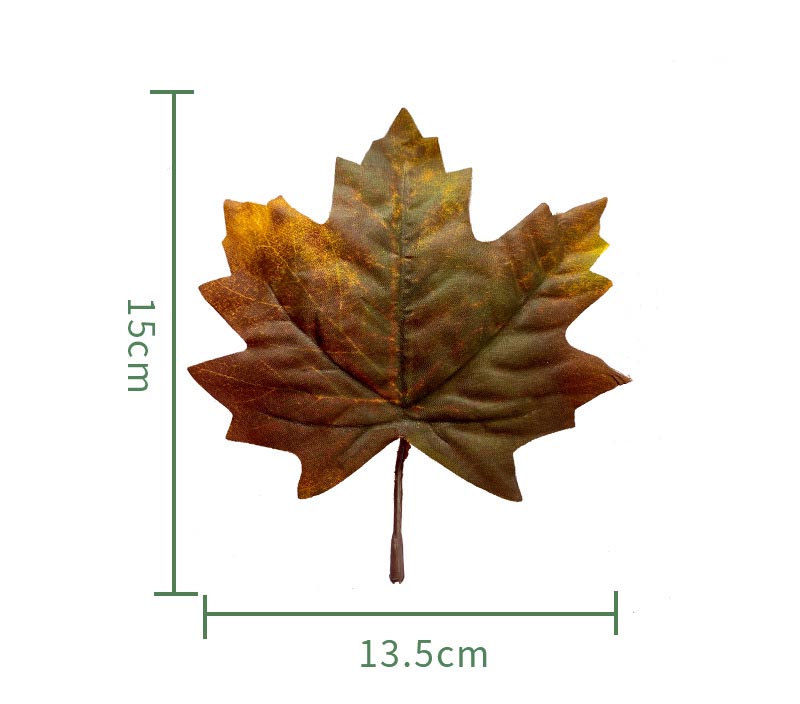 Artificial Canadian Maple Leaf Halloween Photo Props Fake Maple Leaf Ancient Black