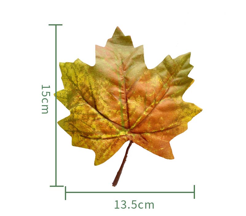 Artificial Canadian Maple Leaf Halloween Photo Props Fake Maple Leaf Autumn Color