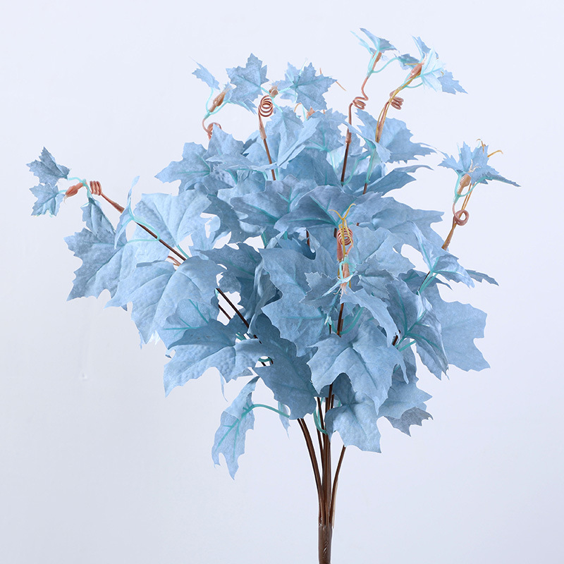 Artificial Maple Leaf ation American Maple Leaf Bouquet Simulated Flowers Blue