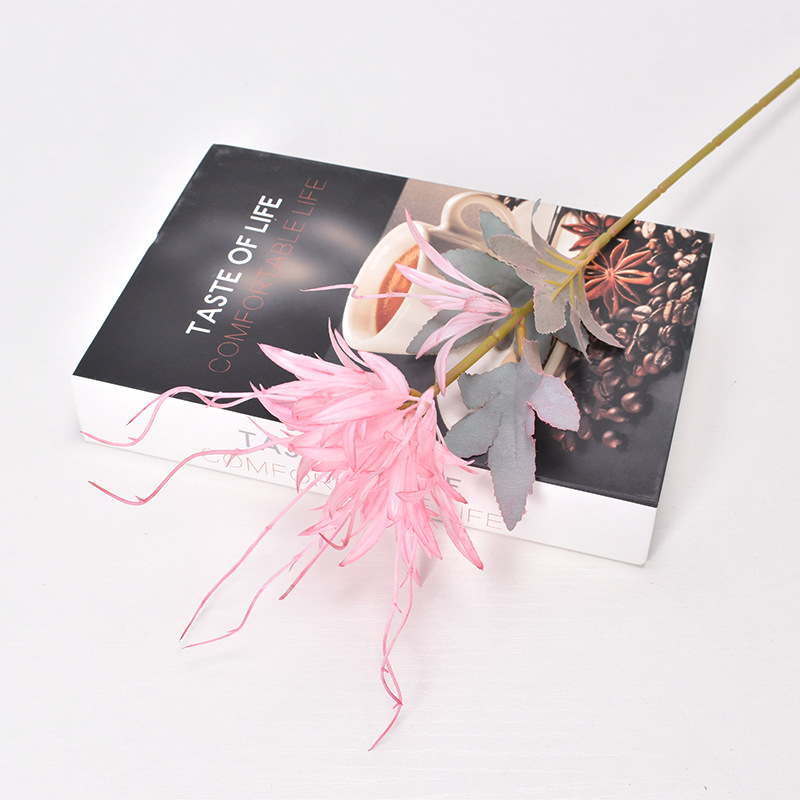 Artificial epiphyllum, single flame epiphyllum plastic flower Pink