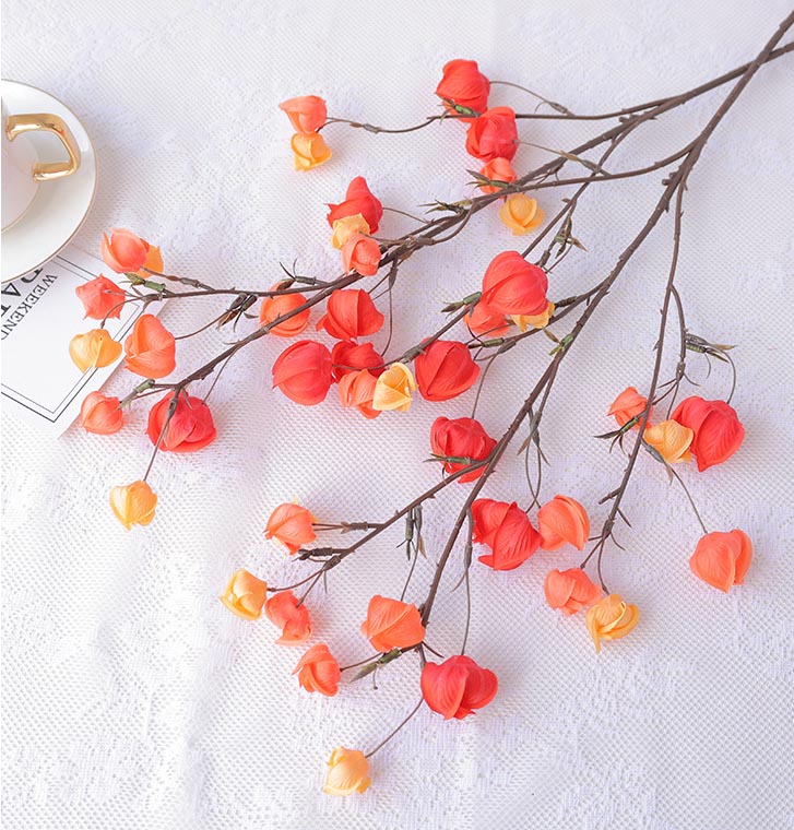 Lantern fruit artificial flower Christmas auspicious fruit ation  arrangement flower arrangement accessories Orange