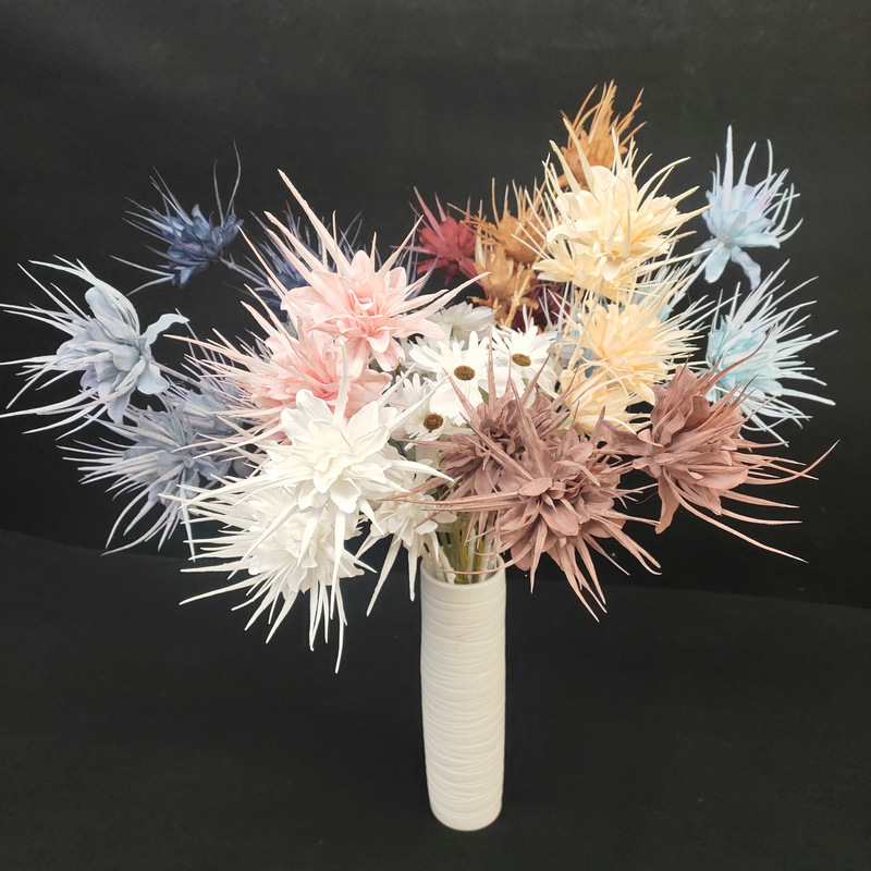 Long branch crystal epiphyllum artificial flower, four-pronged epiphyllum plastic