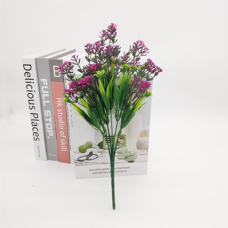 Artificial Flowers Gypsophila Bouquet Claret