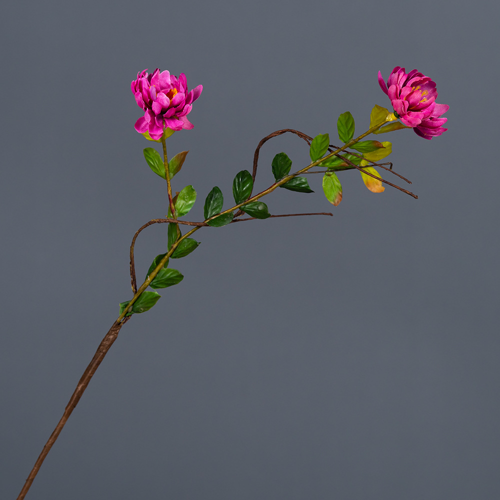 Korean twig wild chrysanthemum artificial flower small daisy Color:Fuchsia