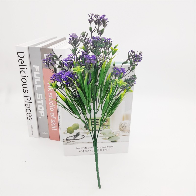 Artificial Flowers Gypsophila Bouquet Purple