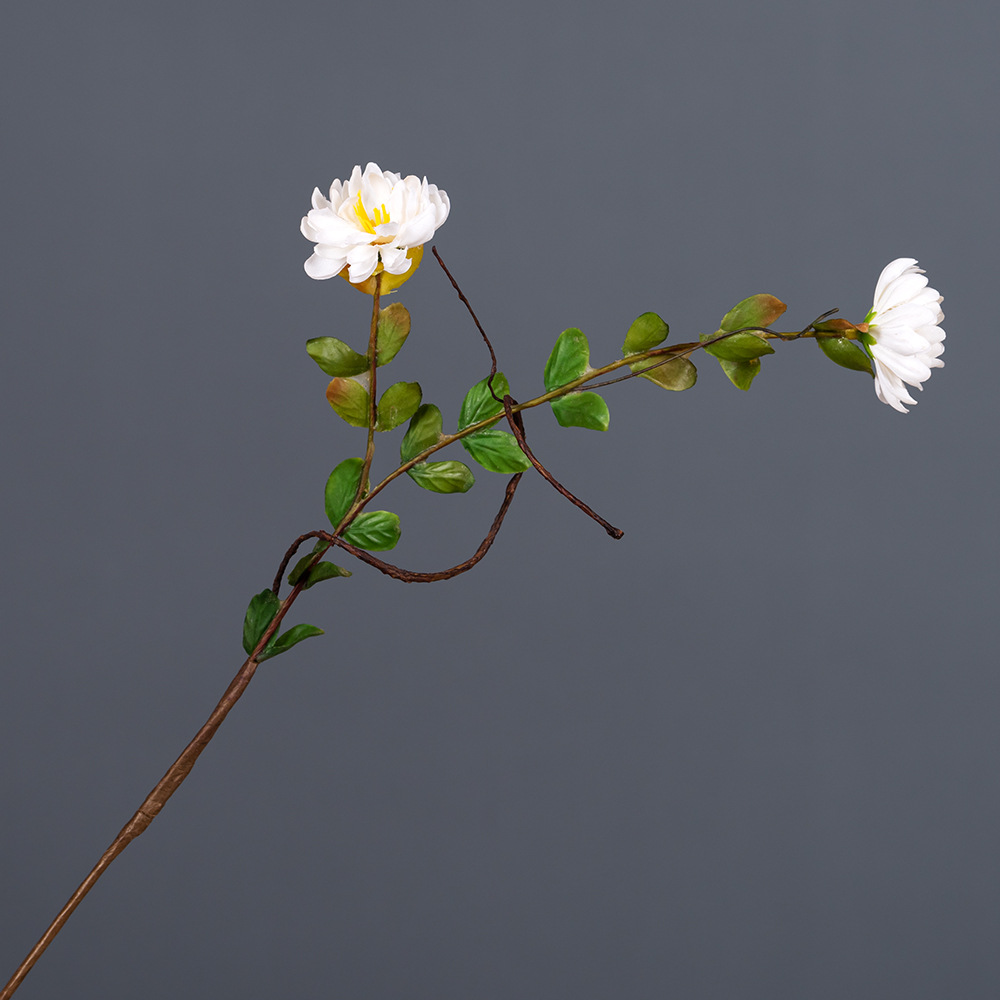 Korean twig wild chrysanthemum artificial flower small daisy Color:White