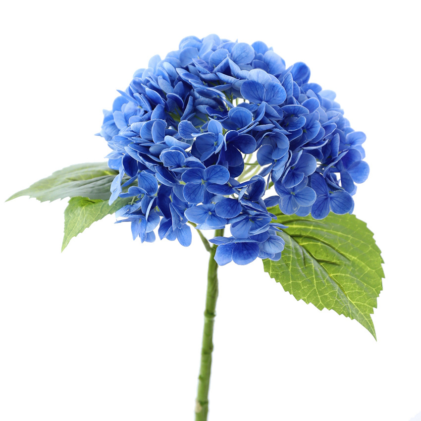 3D hand-feeling moisturizing large hydrangea artificial flowers Sapphire