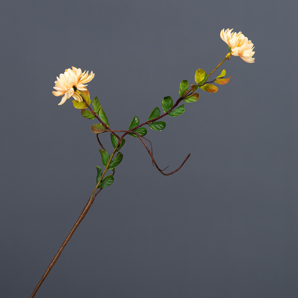 Korean twig wild chrysanthemum artificial flower small daisy Color:Champagne