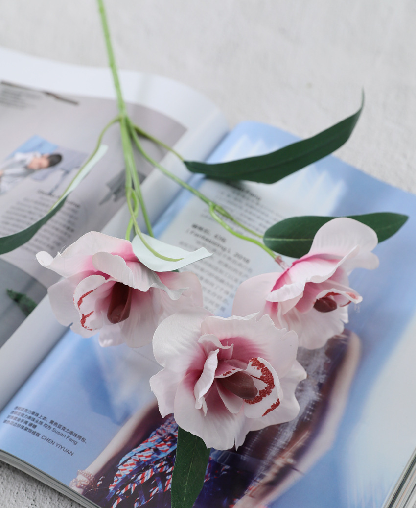 Cymbidium artificial flower European-style Cymbidium Light Pink