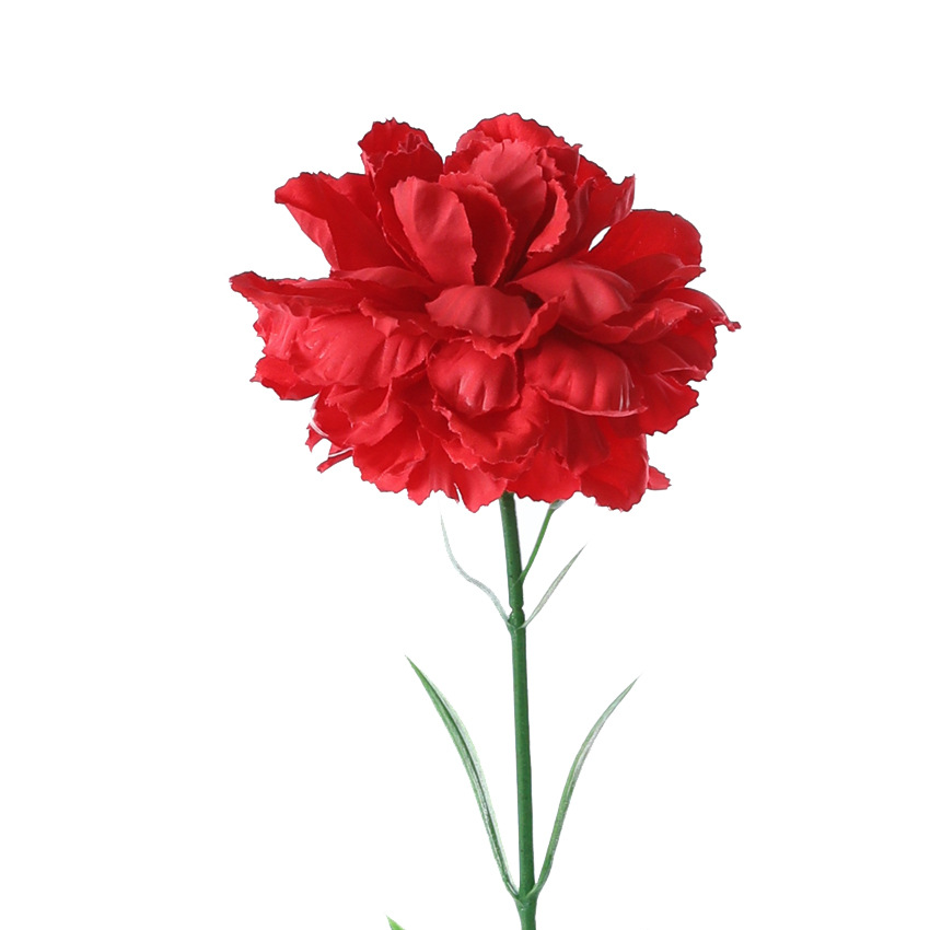 Silk artificial flower carnation Red