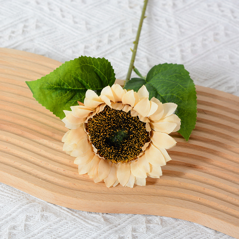 Artificial sunflower ation flower, sunflower fake flower arrangement, silk flower photography props Yellow