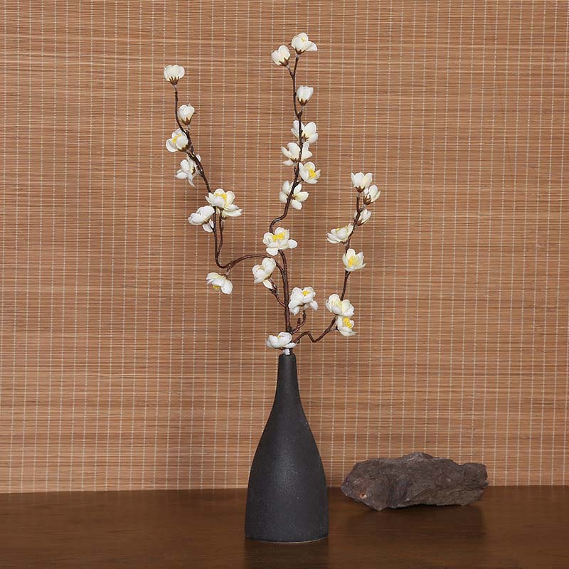 Classical wintersweet Artificial flower home living room , simulated plum blossom flower arrangement, table fake flower Ornament White